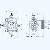 Ideal Standard "Archimodule" Unterputz-Bausatz 1 UNIVERSAL für Wandeinbau
